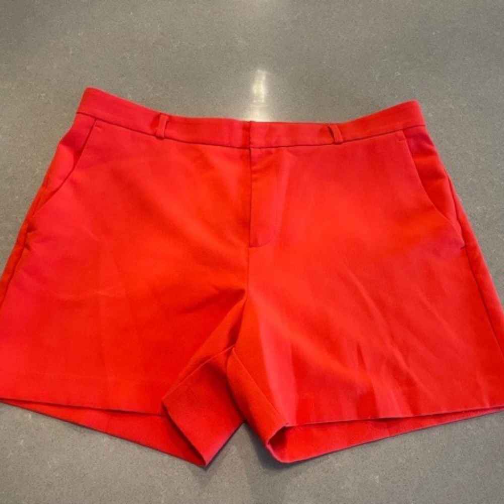 Women's Banana Republic Polyester Orange Sz 14 Shorts 5" Inseam